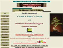 Tablet Screenshot of carmens-bonsai-garten.de